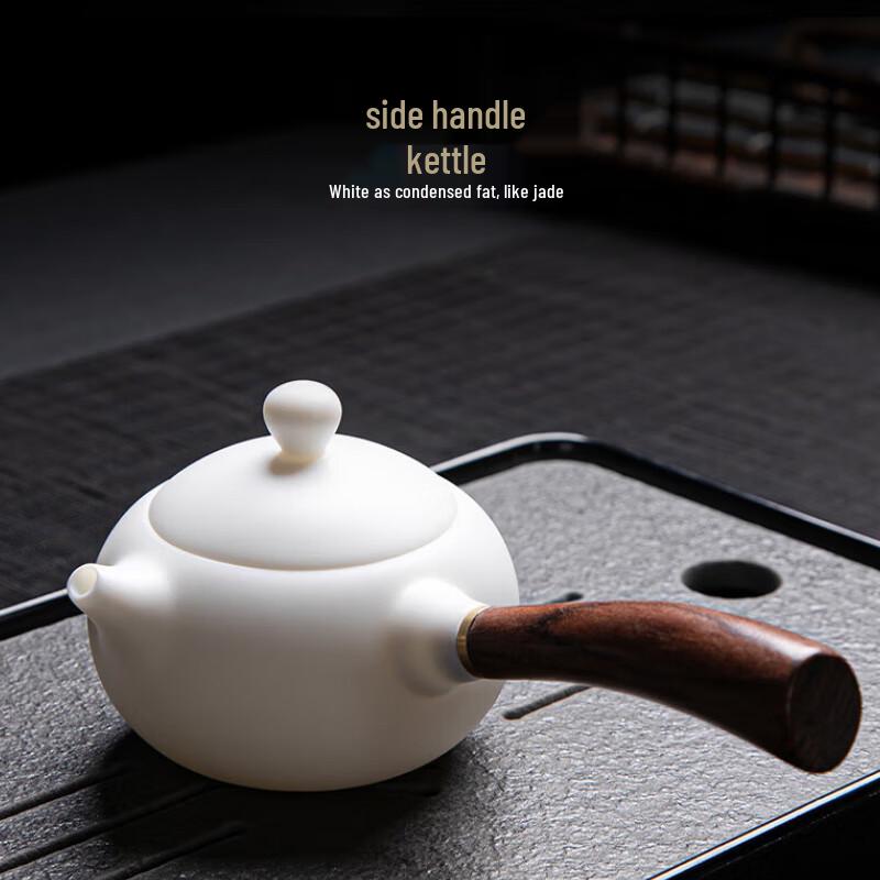 Tuopai 10-Piece Mutton-Fat Jade Porcelain Tea Set