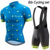 Pro Radsporttrikot Set Herren Radsport Set Outdoor Sport Fahrradkleidung Damen Atmungsaktiv Anti-UV MTB Fahrradkleidung Trage Anzug Set