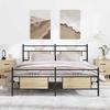 VidaXL Metal Bed Frames Without Mattress Sonoma Oak 160x200 Cm 3325097