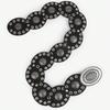 Wide Disc Belt for Women - PU Leather Western Cowboy Cowgirl Waist Belts