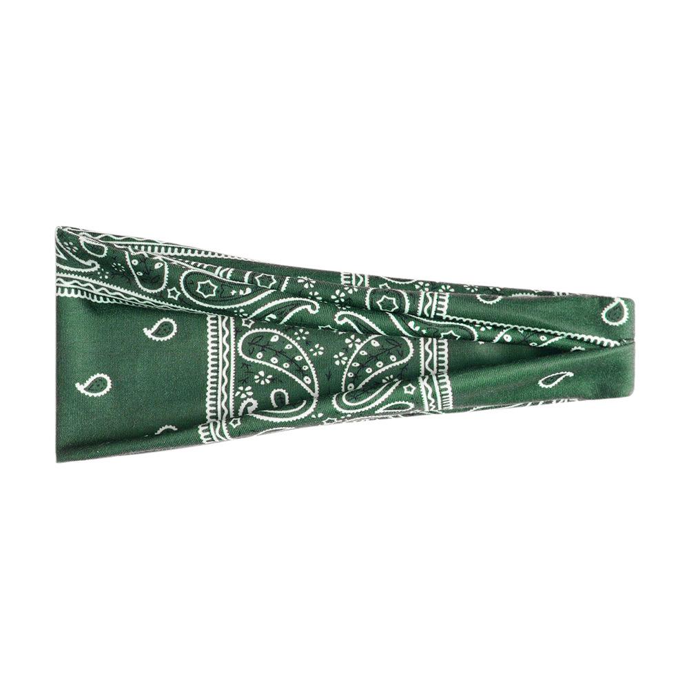 Dámská sportovní jógová pot absorbující čelenka - Široký okraj, Tištěný design, Vlasový doplněk