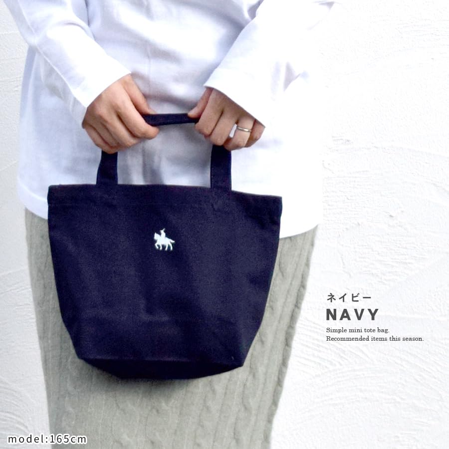 Domain Equestrian Tote Bag Canvas Canvas Small B5 Bag Eco Bag 0001 [Sendai "Date Masamune" Statue] Women's Men's (Light Pink)