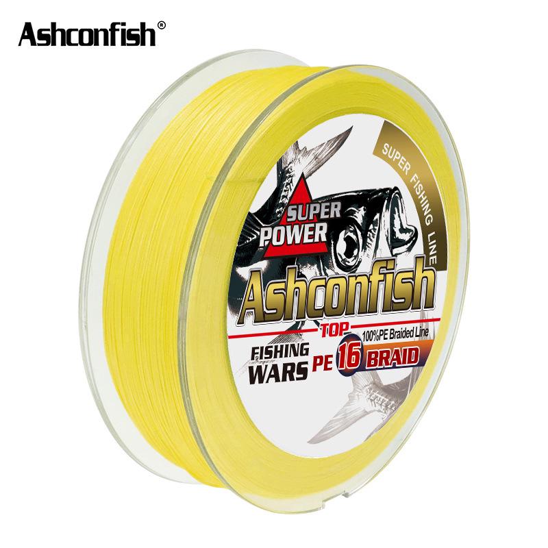 Ligne de pêche Dyneema PE 16 brins 50m: Ligne Super Résistante à l'Abrasion, Forte Anti-Morsure pour Poissons Grands et Géants