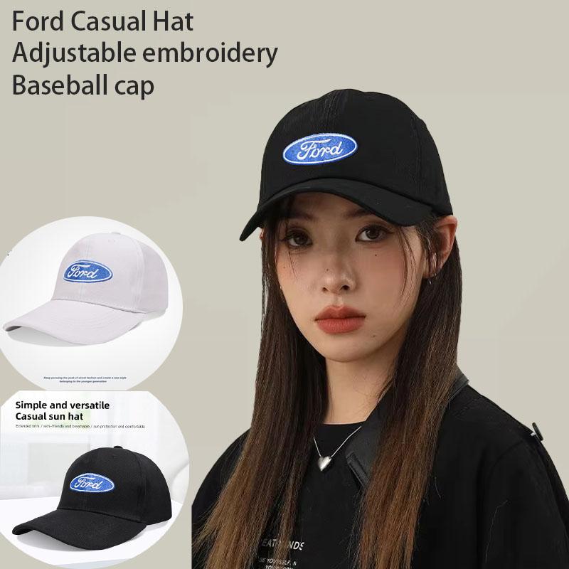 Car Duck Tongue Cap Embroidery Logo Baseball 3D Hats Adjustable Casual Trucket For Ford Focus Fiesta Puma Ranger Kuga MK7 MAX