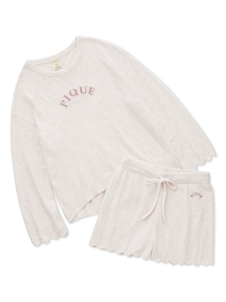 

Gelato Pique WhiteDay Smoothie Nep Pullover Shorts Set & (PWNT251064PNKF) рожевий