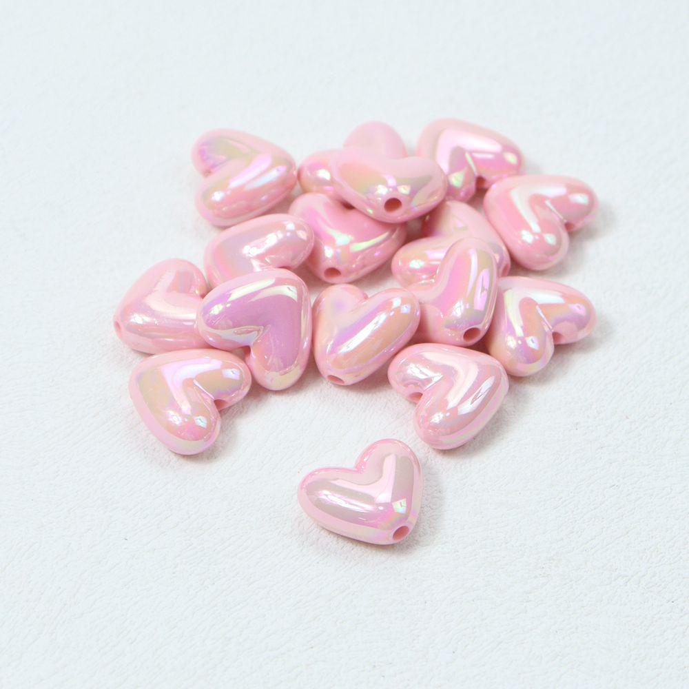 Colorful Heart Beads for DIY Phone Chains, Bracelets, Car Ornaments, and Clothing Accessories