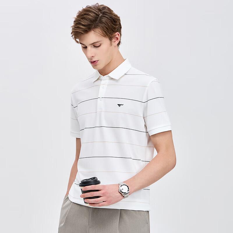 

Qipilang Men s Mulberry Silk Short Sleeve Cool-Touch Polo Shirt XL