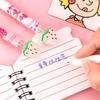 1 Pieces Stationery Gel Pen School Office Supplies Cute Kawaii Creative Strawberry Lovely Pretty Rabbit Funny Pens