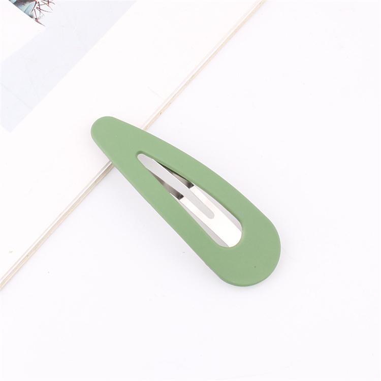 PL Water Drop Type Matte Texture Bb Clip Candy Color Cross Word Korean Girl Heart Hair Clip