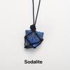 Crystal Jewelry Rough Healing Stones Natural Hand Woven Raw Stone Crystal Pendant Necklace