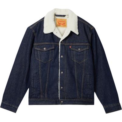 Levis Modna Moda Wszechstronny Sztuczny Kożuszek Casualowa Wygodna Kurtka Płaszcz Jeansowy Kurtki Unisex 16365-0285
