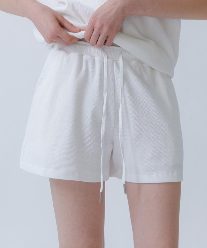 Yulago Waffle Banding Shorts