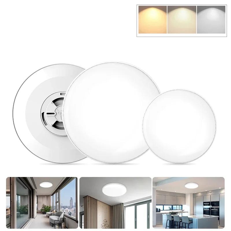 LED Ceiling Lights 220V Ultrathin Led Lamps 3-Color CCT Panel Light for Bedroom Kitchen Lighting Round Ceiling Lamp Living Room