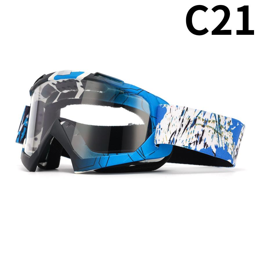 Motorcycle Goggles Water Transfer Off-road Outdoor Riding Sports Glasses Ski Goggles Windproof Glasses