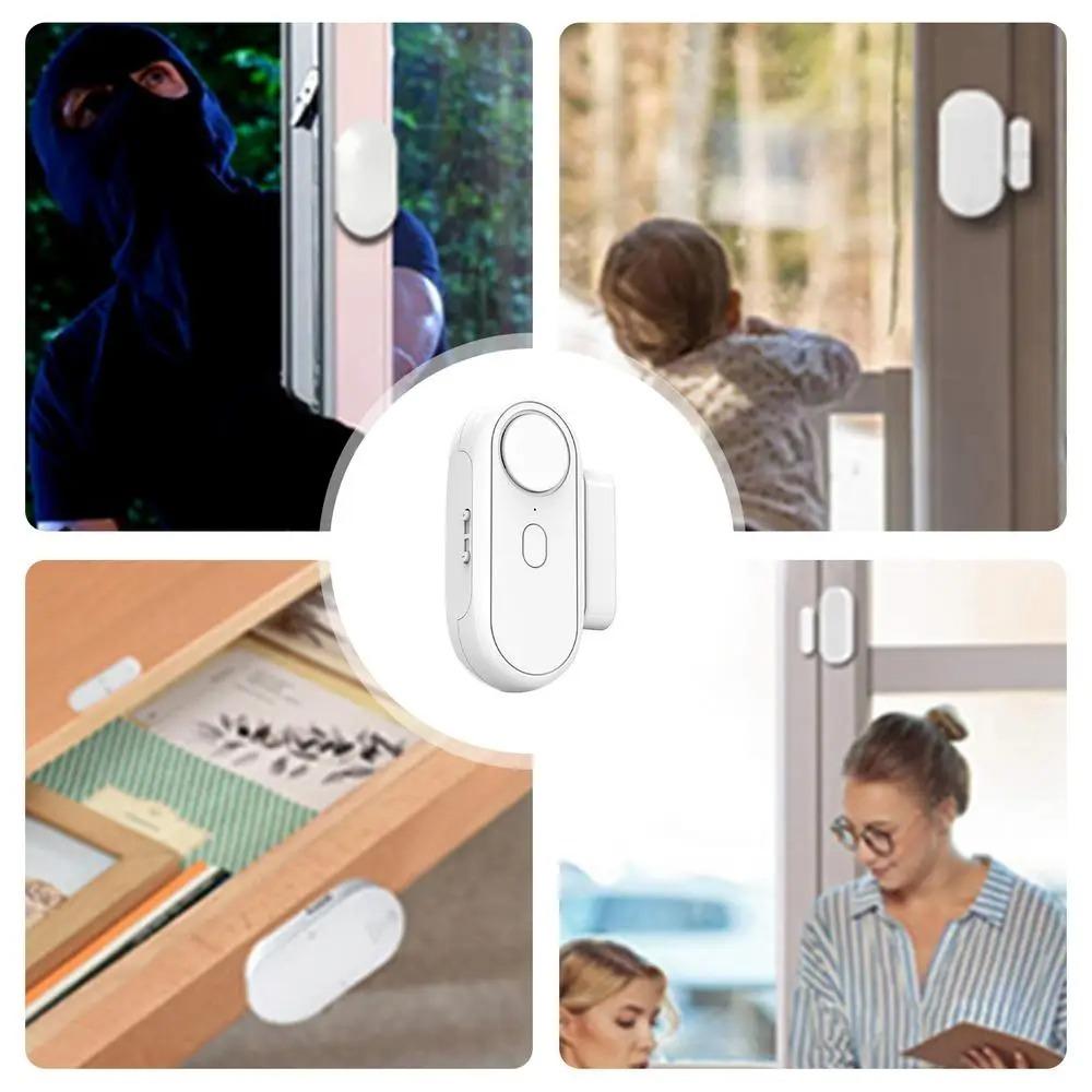 Multifunctional Door Window Alarm Wireless Closing Beep Reminder  for Home Anti-Theft/Doorbell