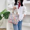 Canvas Lunch Bag Cute Printing Portable Canvas Bag Colorful Picnic Bag