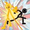3/6Pcs Posable Stickman Action Figure with Handheld Items Movable Joints Stickman Fidget Toy Desktop Decoration Gift for Collectors