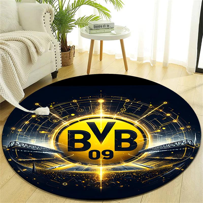 1pc B-BVB09 Print Round Carpet Chair Round Carpet Suitable for Bedroom Living Room Home Decorative Carpet