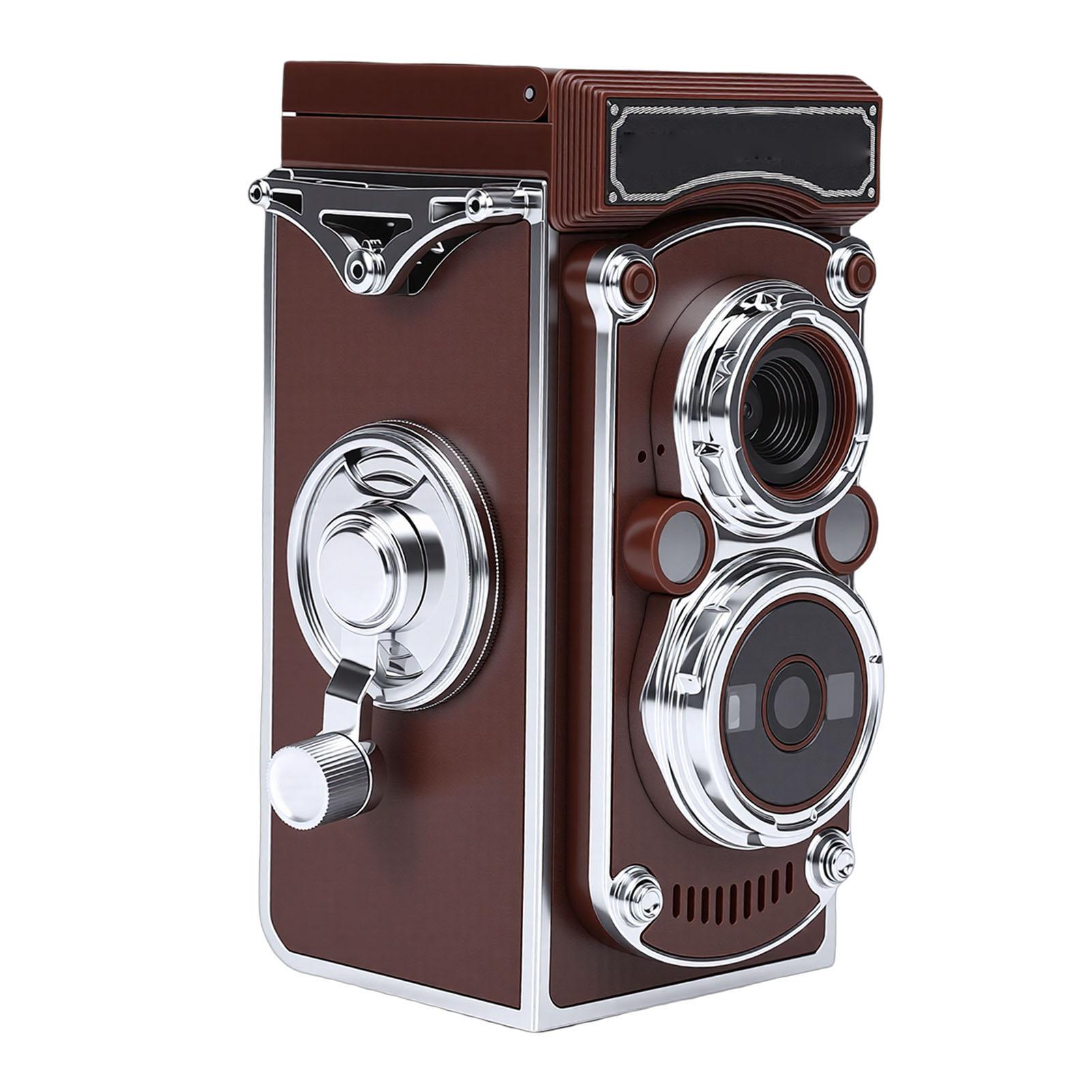 

Vintage Digital Camera Portable TLR Retro 2.7K Video 24MP Autofocus Vlog Camera Manual Joystick for Beginners Teens Adults