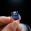 Customized Jewelry Jewelry Simulation Ruby Sapphire Ring 12X16 Pigeon Egg Emerald Ring Jewelry