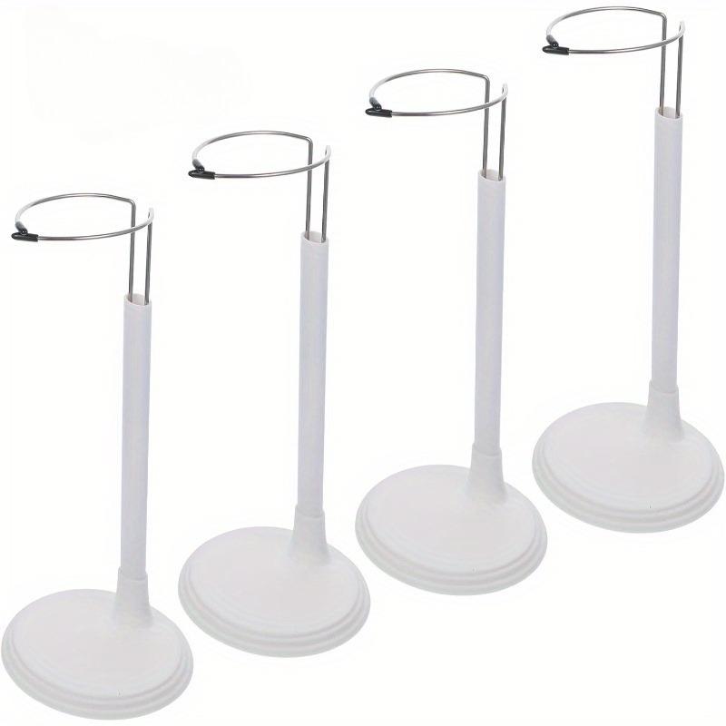 4pcs Creative Doll Stand Storage Rack Adjustable Height Display Holder with Metal Clamps Dolls Figurines Collectibles Toy Stand