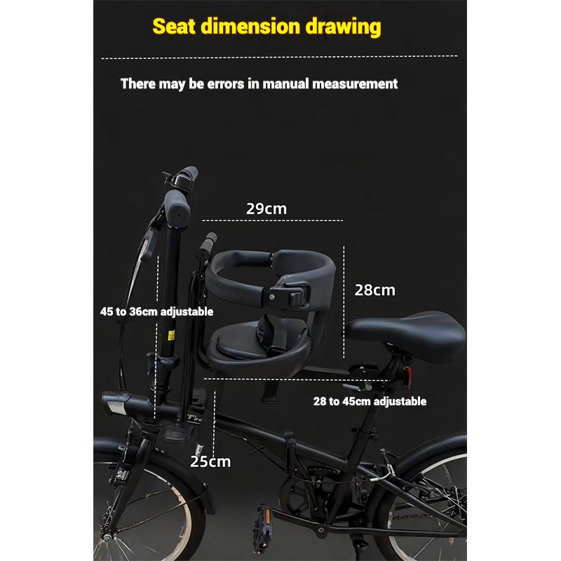 Přední dětská sedačka na kolo s rychloupínáním, sedačka pro dítě na horské kolo, skládací kolo, dámské kolo s ochrannou bariérou