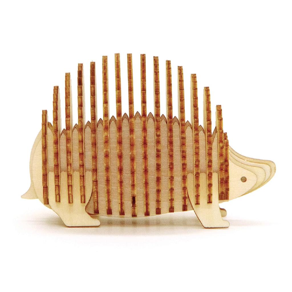 Hedgehog Memo Stand A 3D wooden puzzle DIY craft kit for kids and adults alike educational toy for boys and girls a great 3D art piece and a great