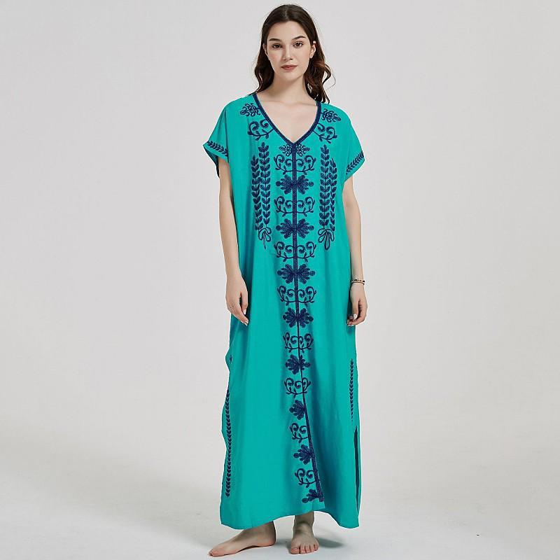 Cheap EDOLYNSA Embroidery Beach Cover up Saida de Praia Swimsuit Women