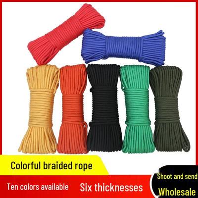 Handgefertigtes Buntes Geflochtenes Nylon Outdoor Dekoratives Paracord Zelt Wäscheleine Seil