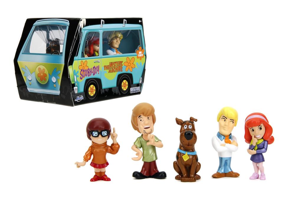 Jada Toys - MetalFigs 2.5" Scooby-Doo! 5-Pack – Shaggy, Scooby, Daphne, Velma, Fred – Diecast Figures – Collectible Displays – Ages 8+