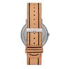 Skagen Men's Signatur Brown and White Leather Watch SKW1109 Gift Set with Replacement Strap and Pen
