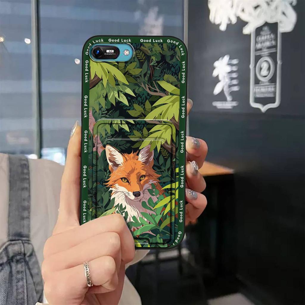 Back Cover Durable Phone Case For Itel A25/A35/A25 Pro Cute Card Bag Card Slot Anti-knock Full Wrap Fashion Design TPU