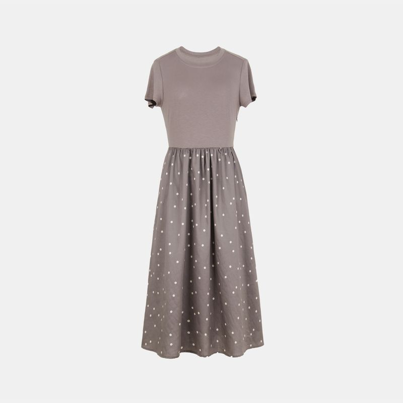 

Blue Rose Plus size women clothing Black Knitted Patchwork High Stretch Cotton ~ Short sleeve Dress Summer Comfortable Slimming Kakh 5XL