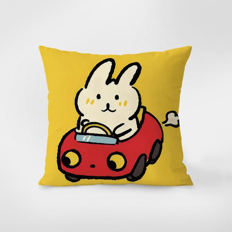 Stil desen animat Fericit Drăguț Față de pernă Îmbrățișare pentru cămin Decorare Birou Sufragerie Canapea Față de pernă