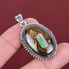 Ethopian Opal In Boulder Opal Pendant Gemstone Handmade Pendant 925 Sterling Silver Pendant Unique Jewelry Gifts for Mom Statement Pendant