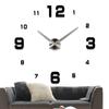 3D Digital Wall Clock Frameless Wall Clocks Wall Stickers For Home Living Room Decor Quartz Needle Self Adhesive Hanging Watch