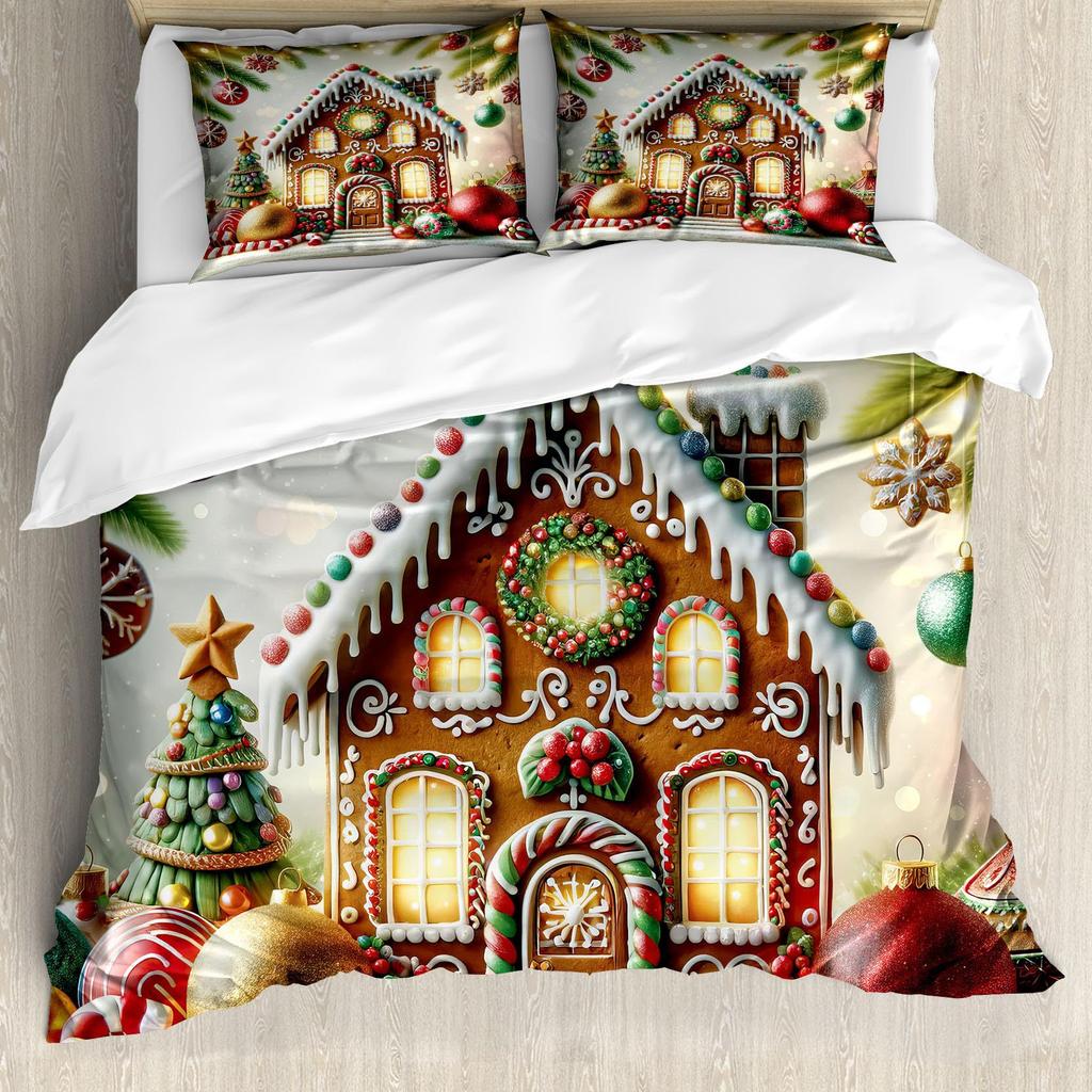 Lawn Football Three-Piece Quilt Cover 3D Digital Printing Bedding Set Bed Cover Batch