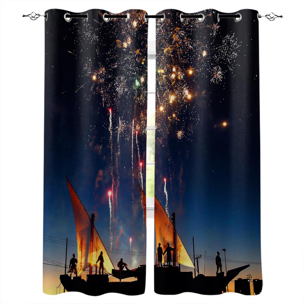 Goldenes Muster Schwarzer Hintergrund Luxus-Vorhänge für Zuhause Wohnaccessoires Wohnzimmer Schlafzimmer Maßgeschneiderte Vorhänge