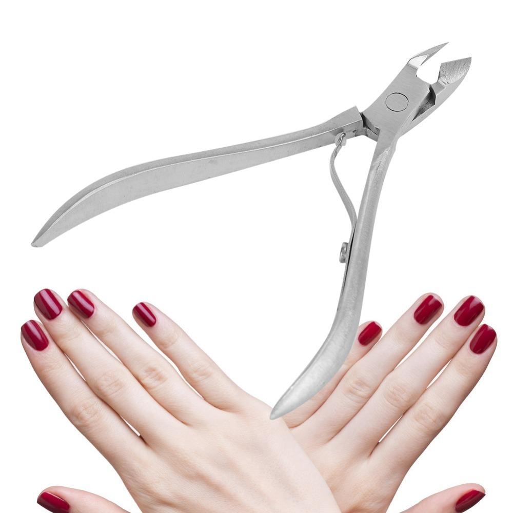 

Stainless Steel Nail Dead Skin Removal Clipper Silver Cuticle Nippers Nail Care