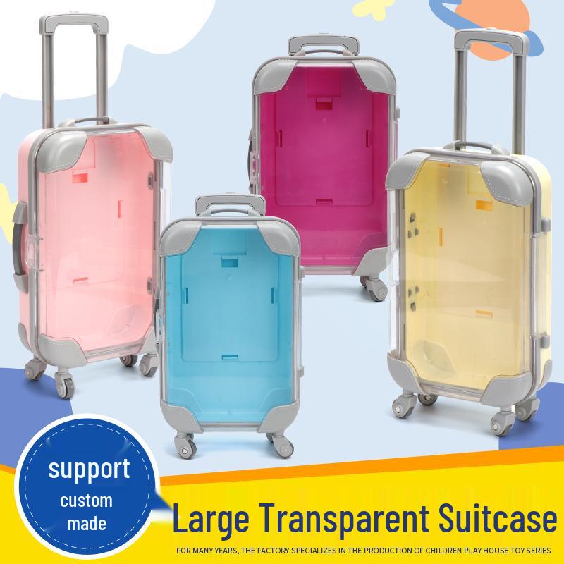 

Mini Transparent Trolley Case for Cosmetics and False Eyelash Storage