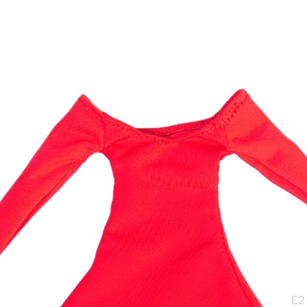 1/6 Hip Skirt, Long Sleeved Dress Tight-Fitting Skirt