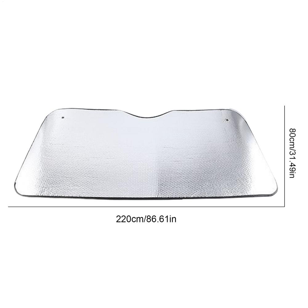 Truck Windshield Sun Shade Car Window Sunshades Anti-UV Thickened Sun Shade Cover Foldable Windshield Block Cover 220cmx80cm