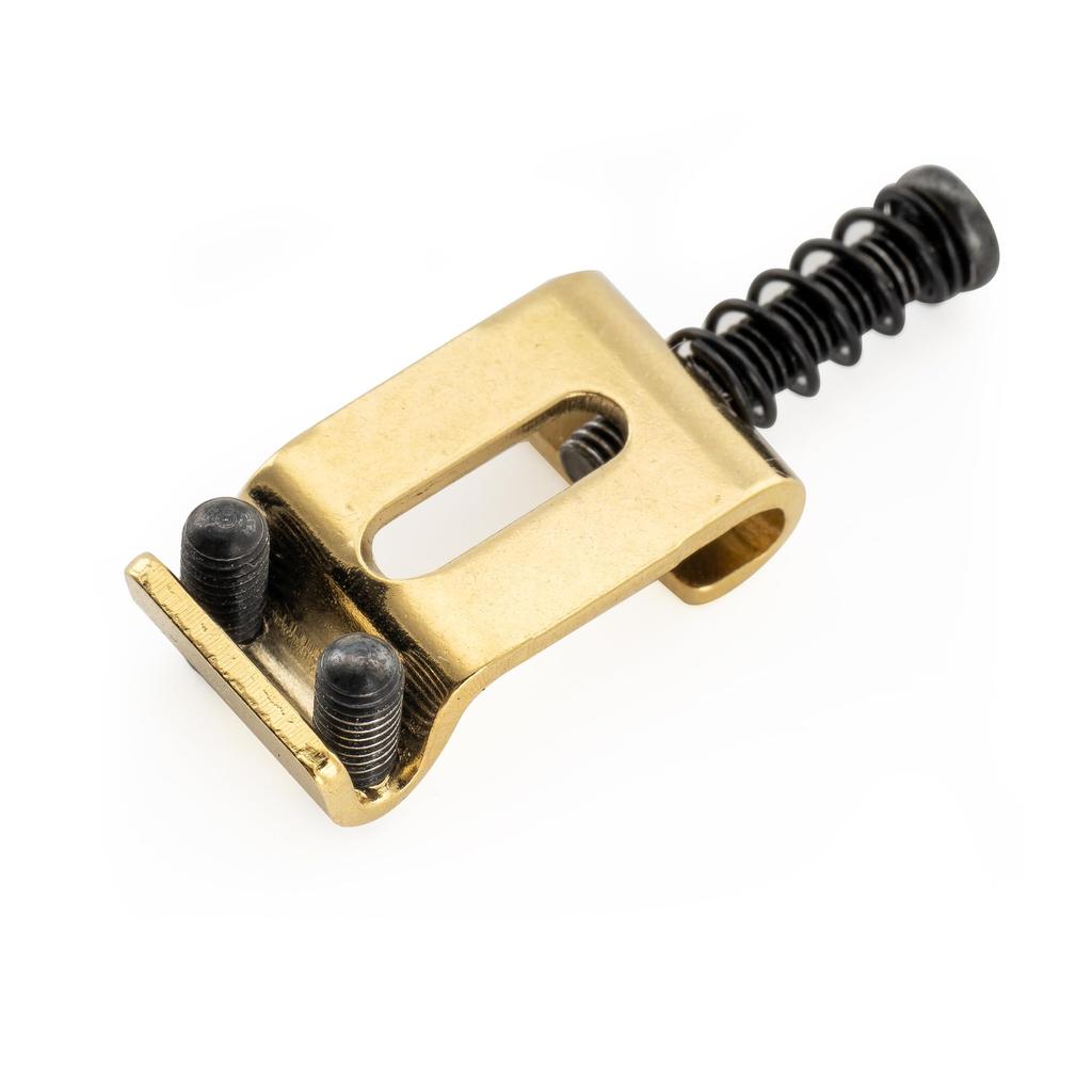 Musiclily Ultra Pitch Hardened Steel Bridge Saddles for Vintage Stratocaster Electric Gold of 11.2mm Guitars, (Set 6)