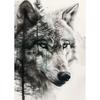 Animal and Forest Poster Eagle Wolf Tiger Lion Cat Panda Fox Tree Canvas  for Living Room Home Decor Wall Art Mural