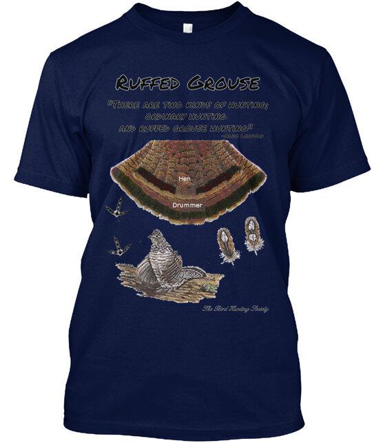 Ruffed Grouse Hunting Tee T-Shirt Size S-4XL S