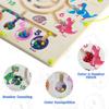 Wooden Montessori Children Toys Magnetic Color Matching Maze Dinosaur Board Learning Education Improve Cognition Kids Gift Toy