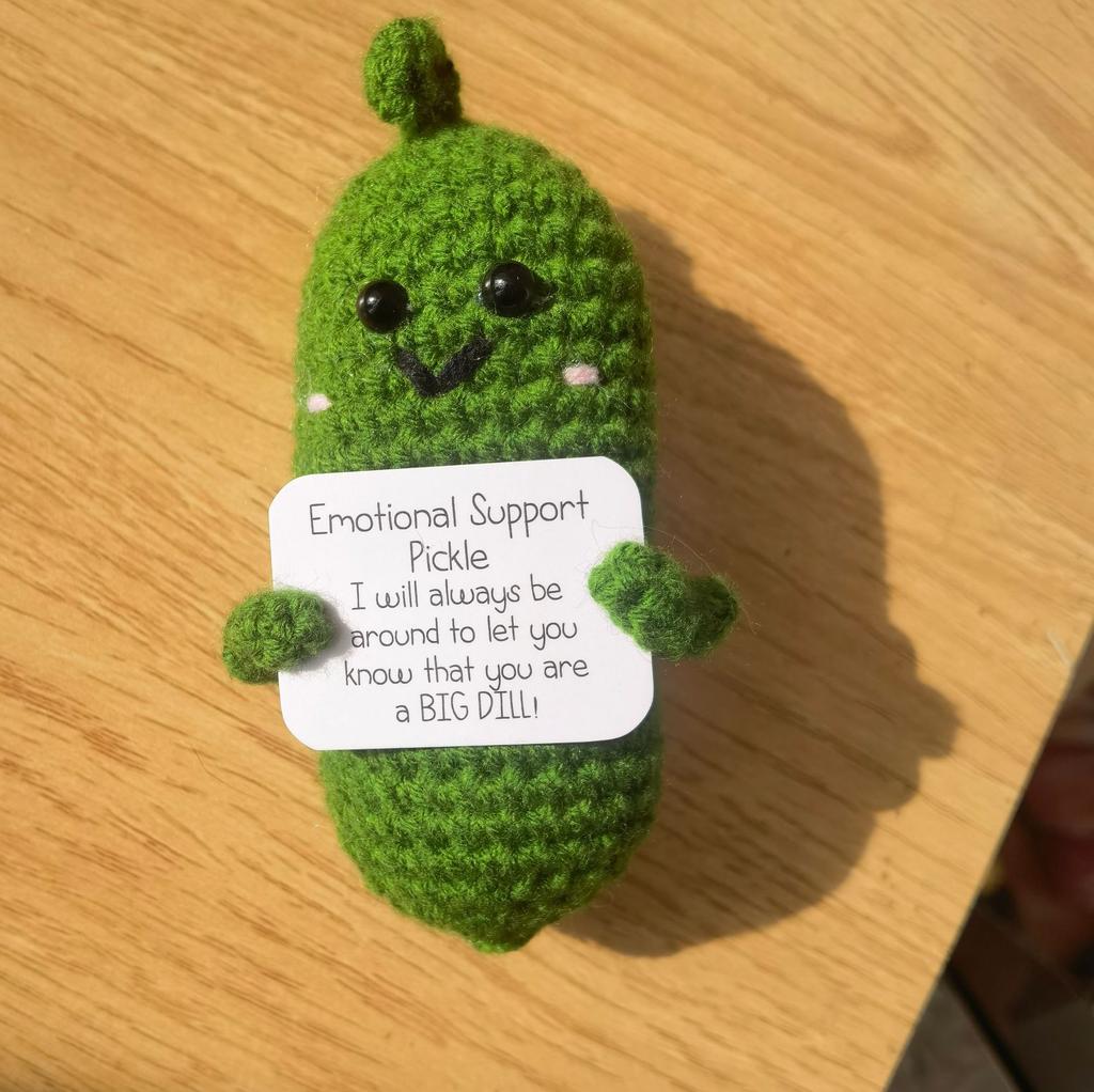 Emotional Cucumber Hand-woven Potato Positive Energy Ornaments Wool Crochet Product