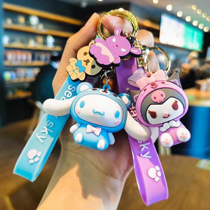 Sanrio Cinnamoroll & Kuromi Cute Cartoon Keychain Pendant