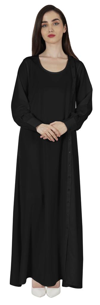 Bimba Women Islamic Prayer Dress With Hijab Cuff Sleeves Traditional Muslim Abaya