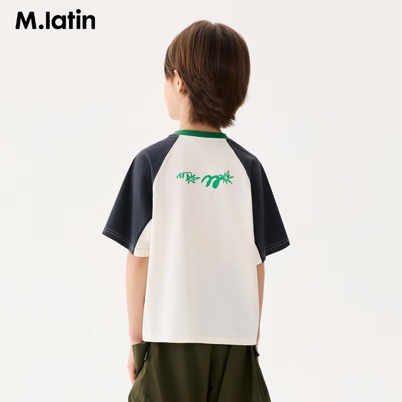 M.Latin Kids  Cool-Touch Color-block Short Sleeve T-Shirt 120